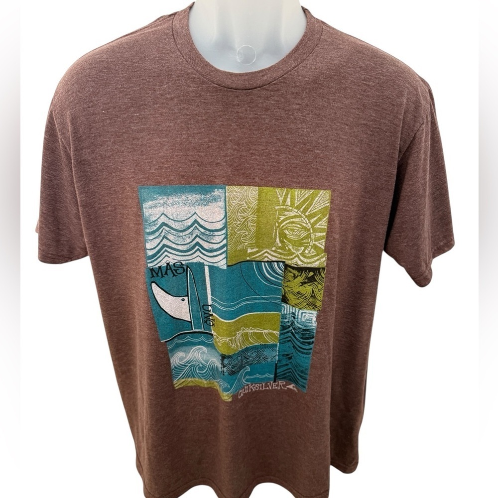 QUIKSILVER Sun Surf Tropical Tee Shirt Men L Large